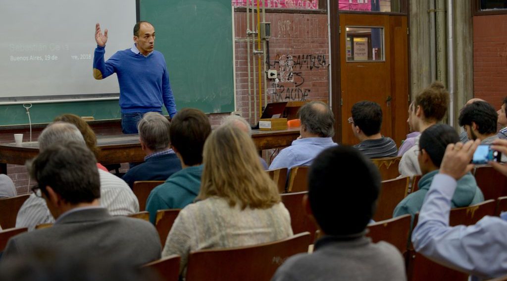 Sebastián Ceria brindó una charla en la Facultad.